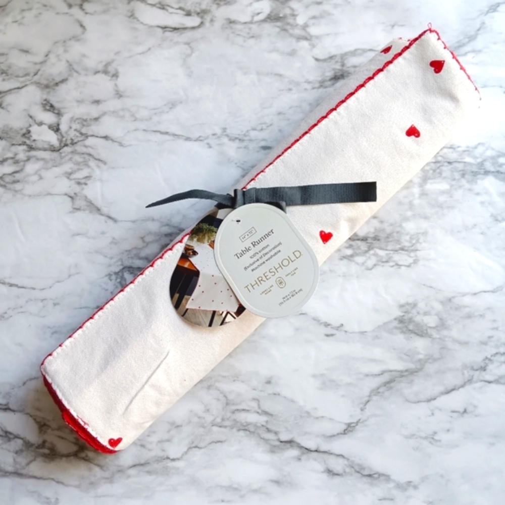 Valentines Day Heart Table Runner by Threshold
